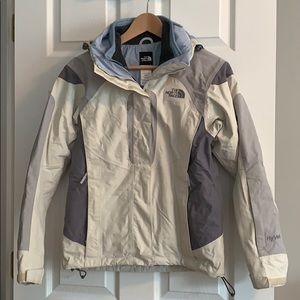 North face double layered jacket
